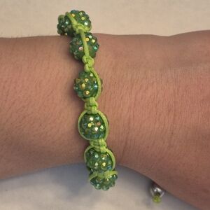 Green Beaded Bracelet